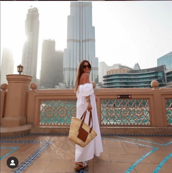 ZARA * BLOGGERS FAVORITE DRAPED POPLIN DRESS White Midi Maxi - Picture 5 of 16